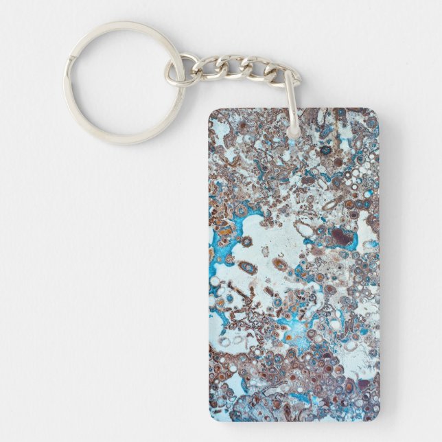 stone texture rock organic pattern marble geology  keychain (Front)