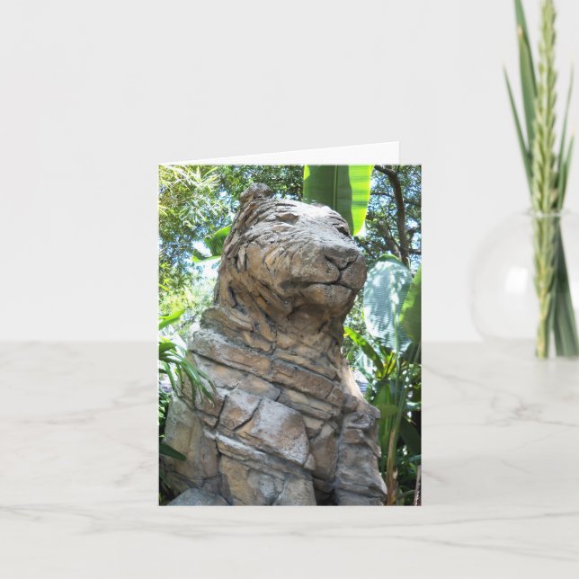 Stone Tiger on a blank note card (Front)