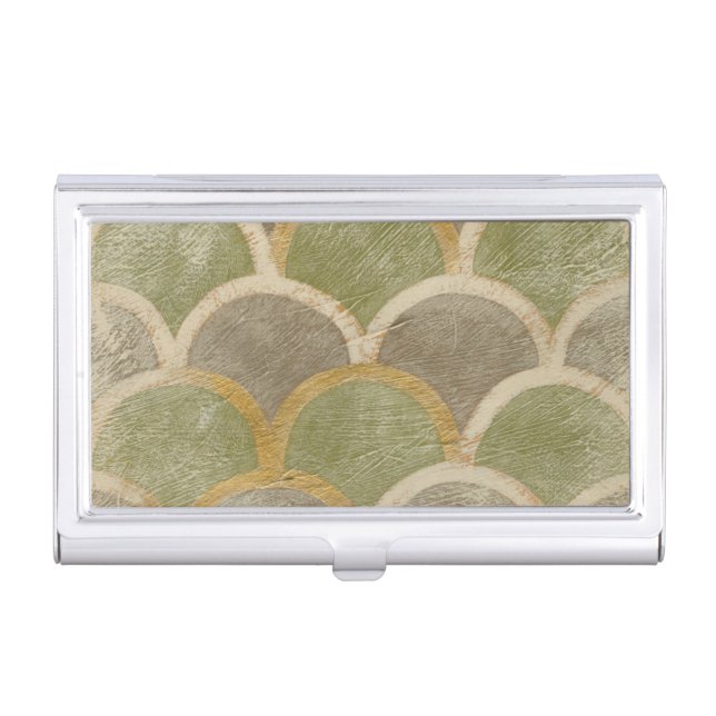 Stone Tile Design by Chariklia Zarris Business Card Holder (Front)