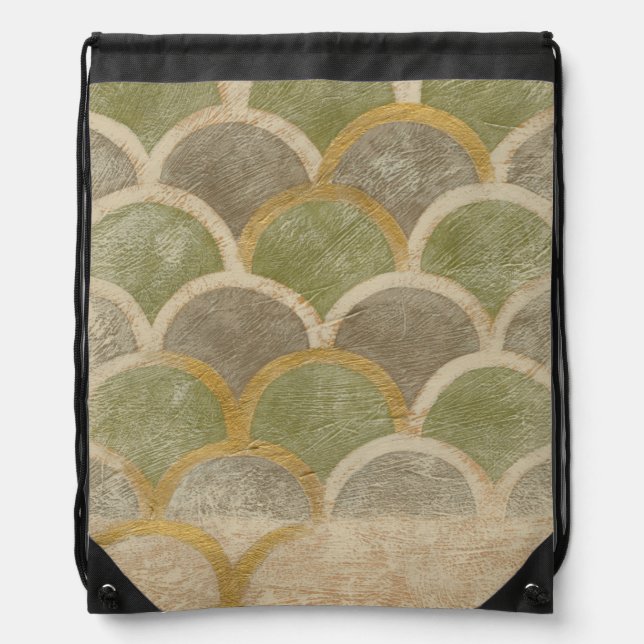 Stone Tile Design by Chariklia Zarris Drawstring Bag (Front)