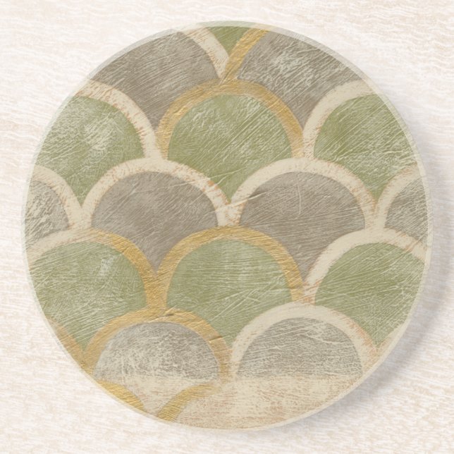 Stone Tile Design by Chariklia Zarris Drink Coaster (Front)