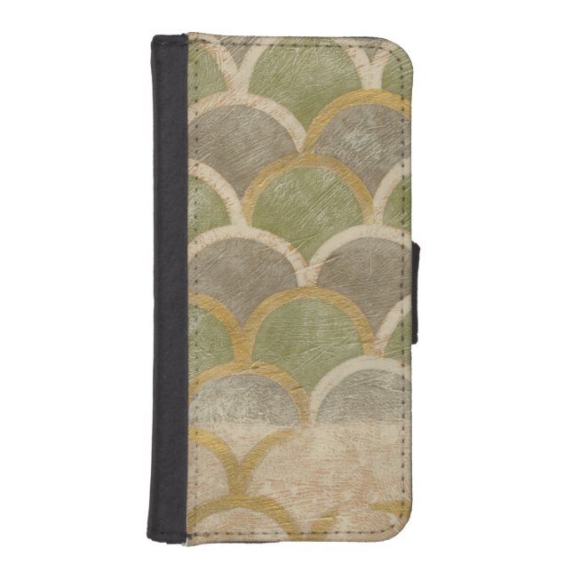 Stone Tile Design by Chariklia Zarris iPhone Wallet Case (Front)