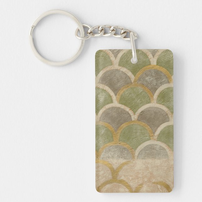 Stone Tile Design by Chariklia Zarris Keychain (Front)
