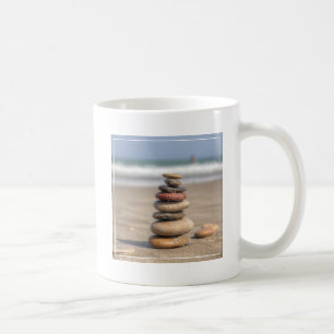 Stone Tower On Beach Coffee Mug