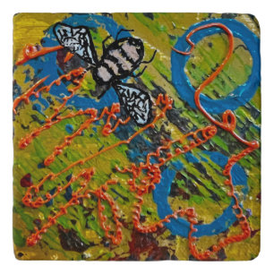 Stone Trivet Bee