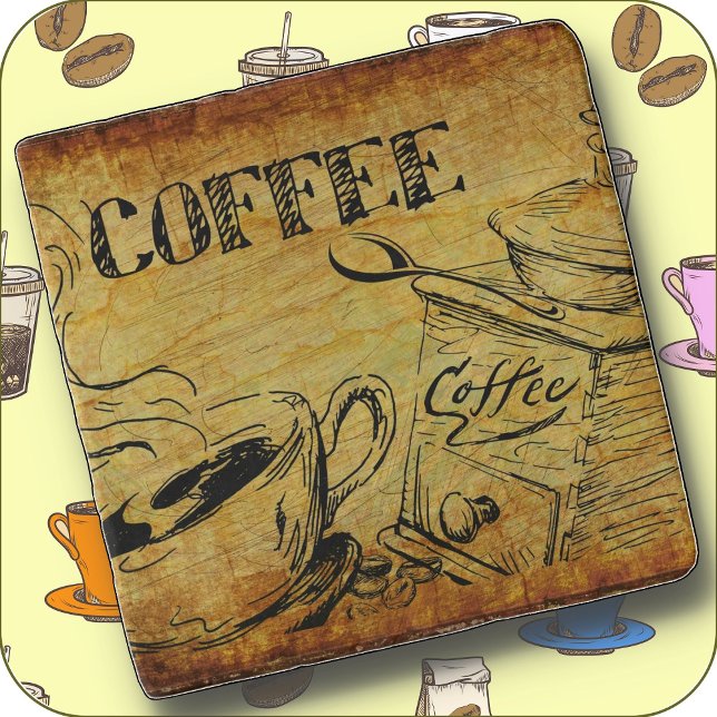 STONE TRIVET for Coffee Lovers - Coffee Time (Creator Uploaded)