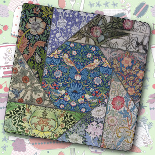 Stone TRIVET - William Morris Image Collage