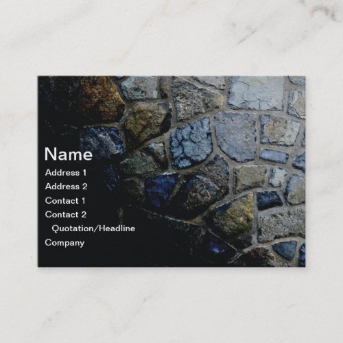 stone wall business card