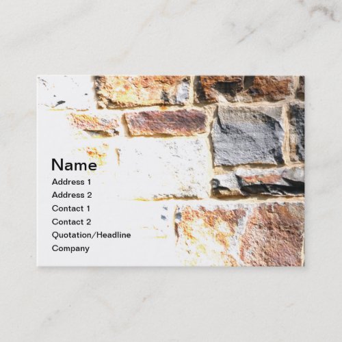 stone wall business card template