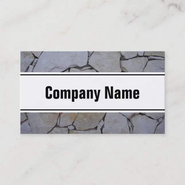 Stone wall business card template | Zazzle
