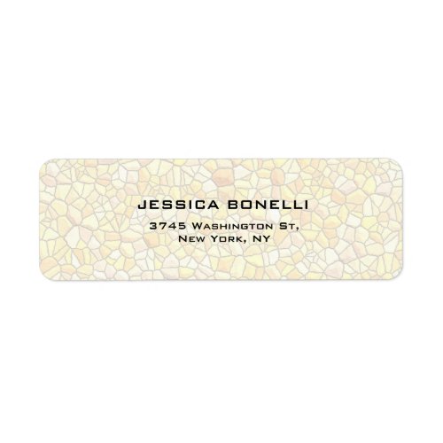 Stone Wall Elegant Modern Trendy Minimalist Label