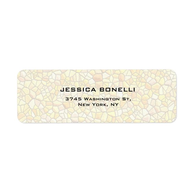 Stone Wall Elegant Modern Trendy Minimalist Label (Front)
