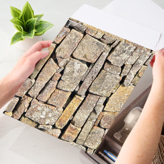 Stone wall envelope mailers