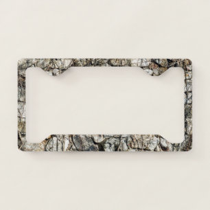 Stone Wall License Plate Frame