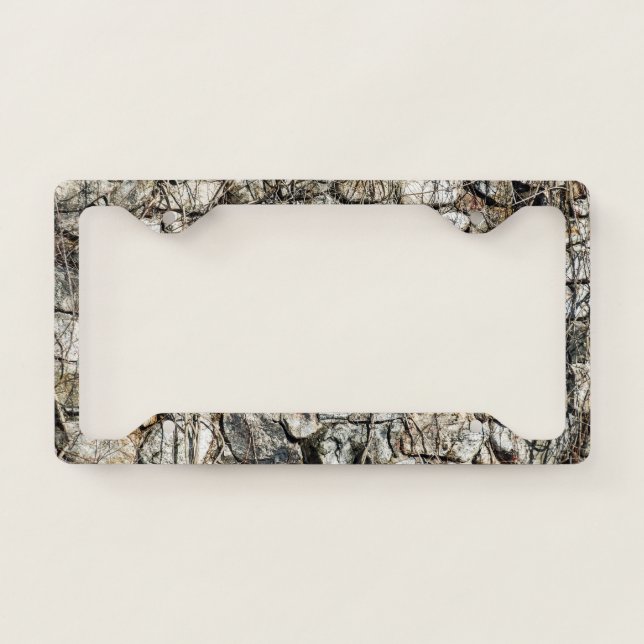 Stone Wall License Plate Frame (Front)