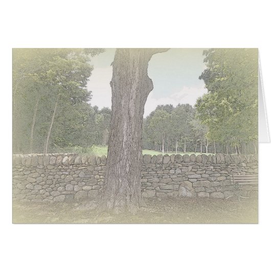 Stone Wall Notecard (Front Horizontal)