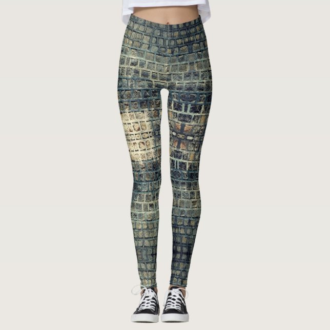 Stone Wall - Power Yoga Leggings (Front)