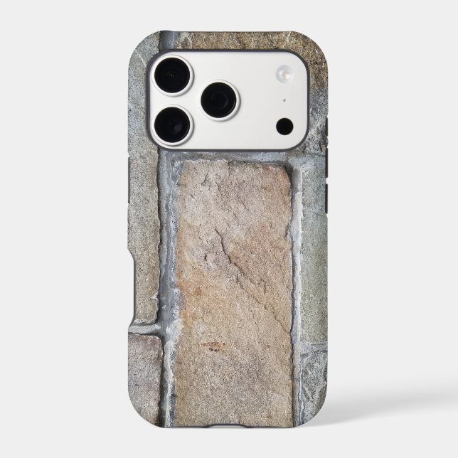 Stone wall rugged design iPhone case (Back)