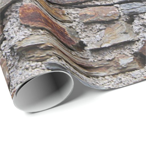 Stone wall texture wrapping paper | Zazzle