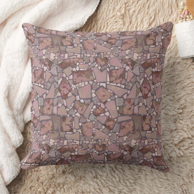 Stone Wall Throw Pillow (Blanket)