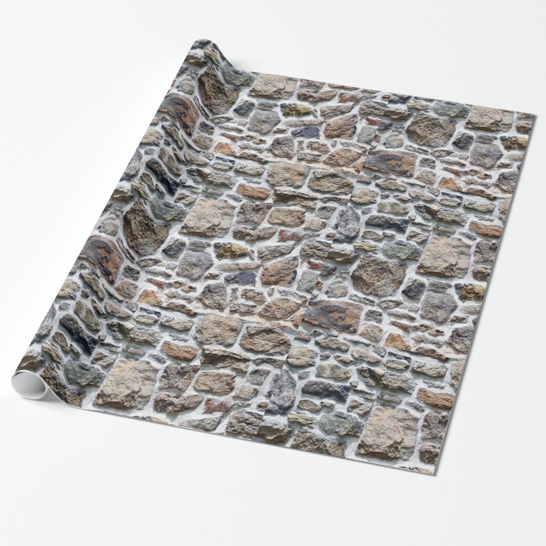 Stone Wall Wrapping Paper Zazzle