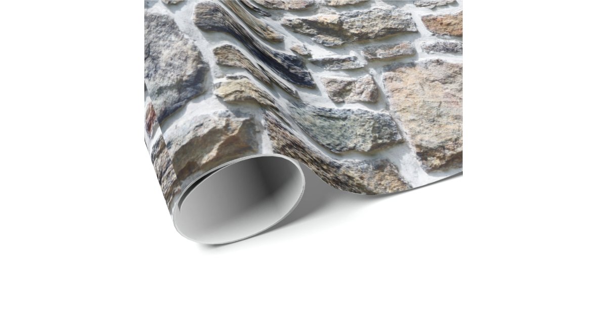 Stone Wall Wrapping Paper | Zazzle