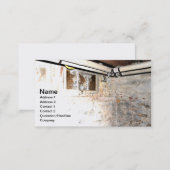 stone walls and piping in an old basement business card (Front/Back)