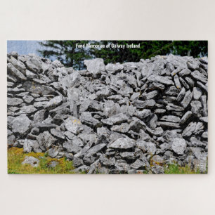 Stone Walls Inisheer Aran Islands Galway Ireland.  Jigsaw Puzzle