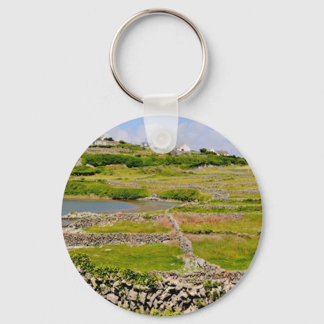 Stone Walls of Ireland Keychain (Front)