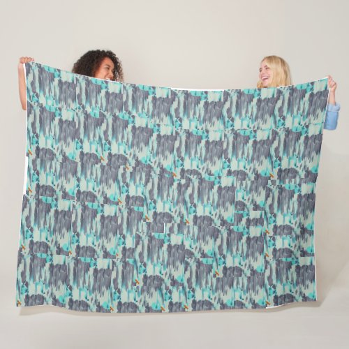  Stone washed cotton material print pattern Fleece Blanket