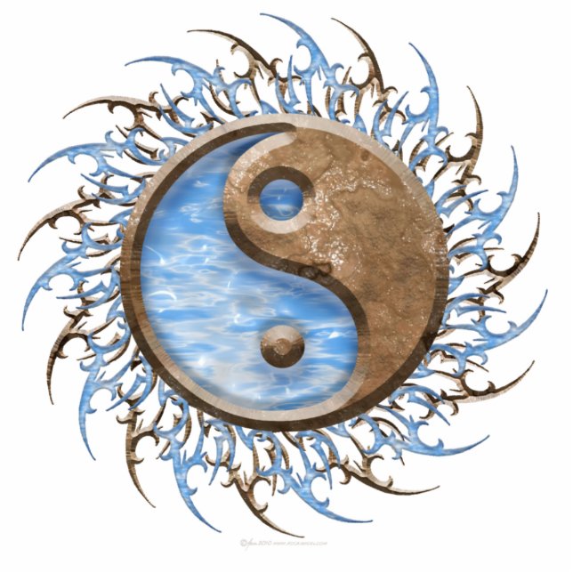 Stone & Water Yin Yang Cutout (Front)