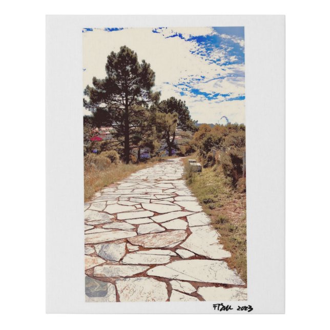 Stone Way Faux Canvas Print (Front)