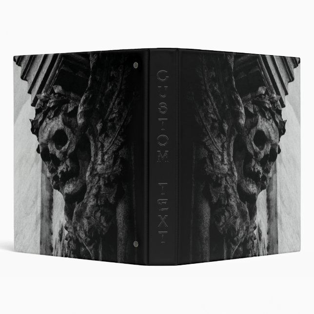 Stone Wings Skull 3 Ring Binder (Background)