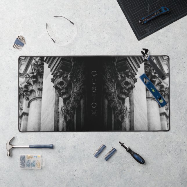 Stone Wings Skull Desk Mat (Workstation)