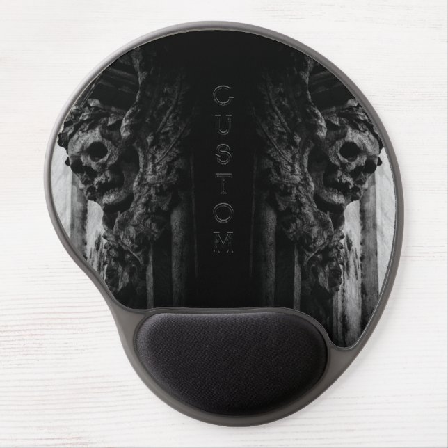 Stone Wings Skull Gel Mouse Pad (Front)