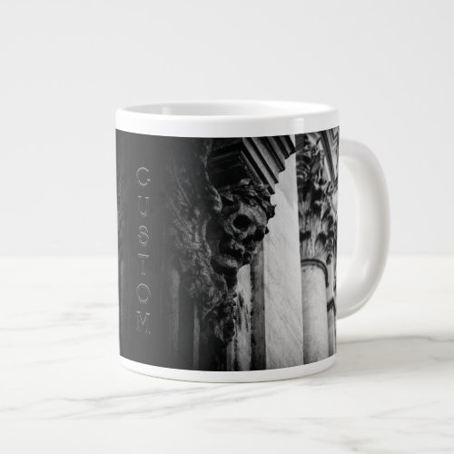 Stone Wings Skull Giant Coffee Mug