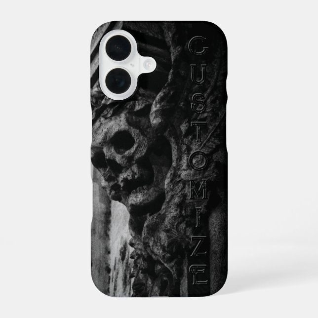 Stone Wings Skull Iphone Case (Back)