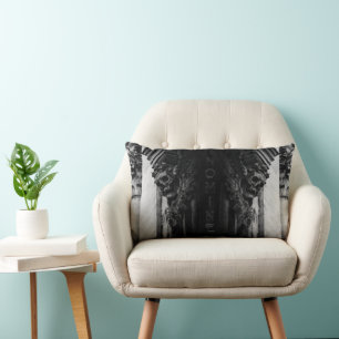 Stone Wings Skull Lumbar Pillow