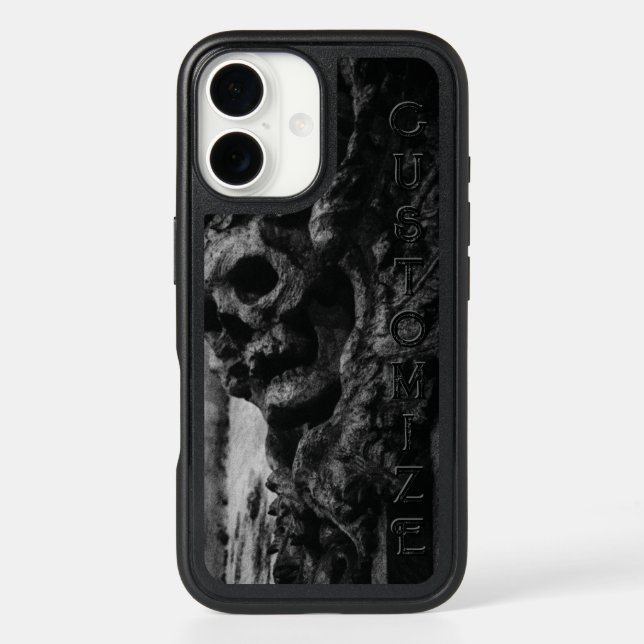 Stone Wings Skull Otterbox iPhone Case (Back)