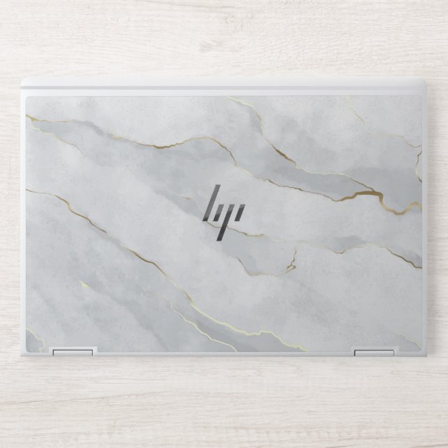 Stone  with golden strokes HP Elite Dragonfly Note Laptop Skin (Front)