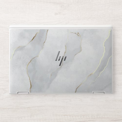 Stone  with golden strokes HP EliteBook X360 1030  HP Laptop Skin