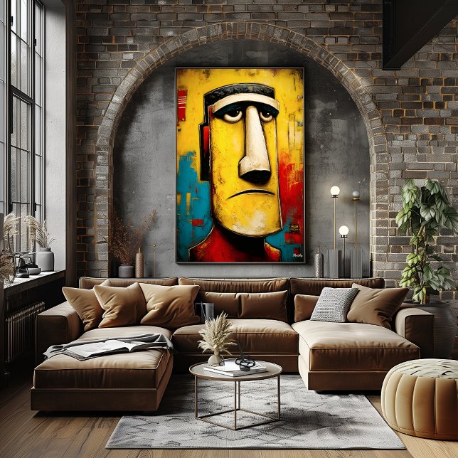 Stone Witness — Contemporary Abstract Expressionis Poster (Creator Uploaded)