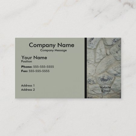 Stone Work Business Card