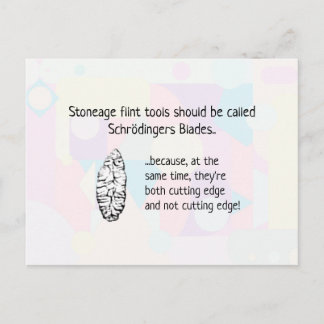 Stoneage Flint Tools - aka Schrodingers Blades Postcard