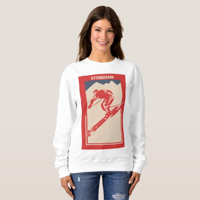 Stoneham Ski Resort in Quebec, Canada Sweatshirt (Front Full)