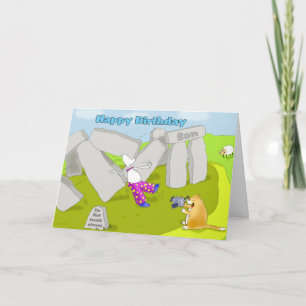 stonehengand birthday son card