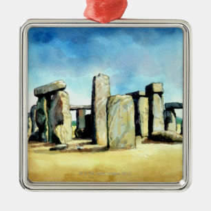 Stonehenge 2 metal ornament