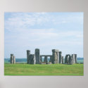 Stonehenge ancient stone circle, England poster