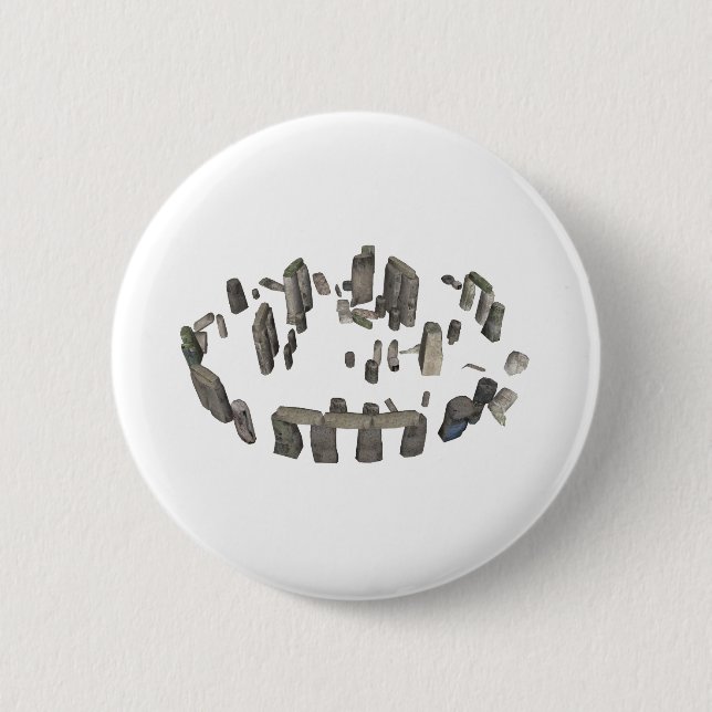 Stonehenge: 3D Model: Pinback Button (Front)