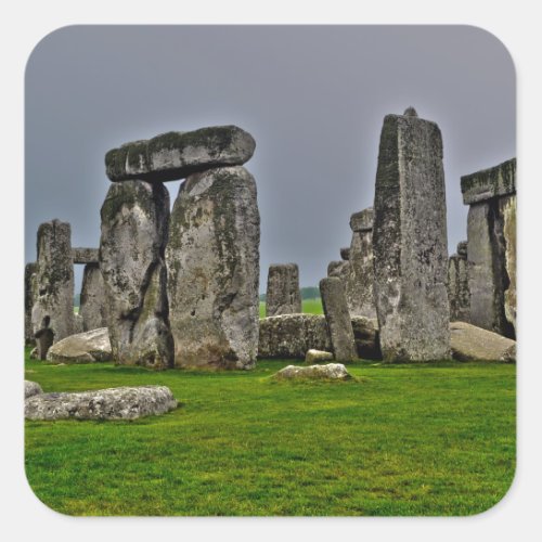 Stonehenge Ancient Historic Site of Power Square Sticker